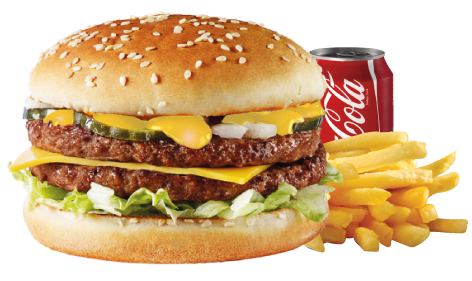 AMERICAN DUBBEL BURGER MENU 