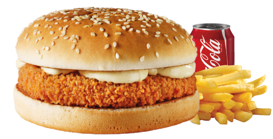 SPICY VEGA BURGER MENU