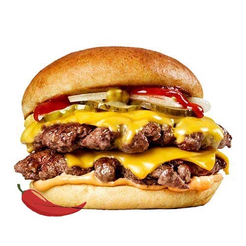 Smash burger dubbel pittig