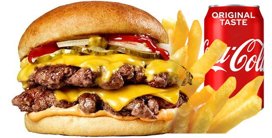 Smash burger dubbel menu