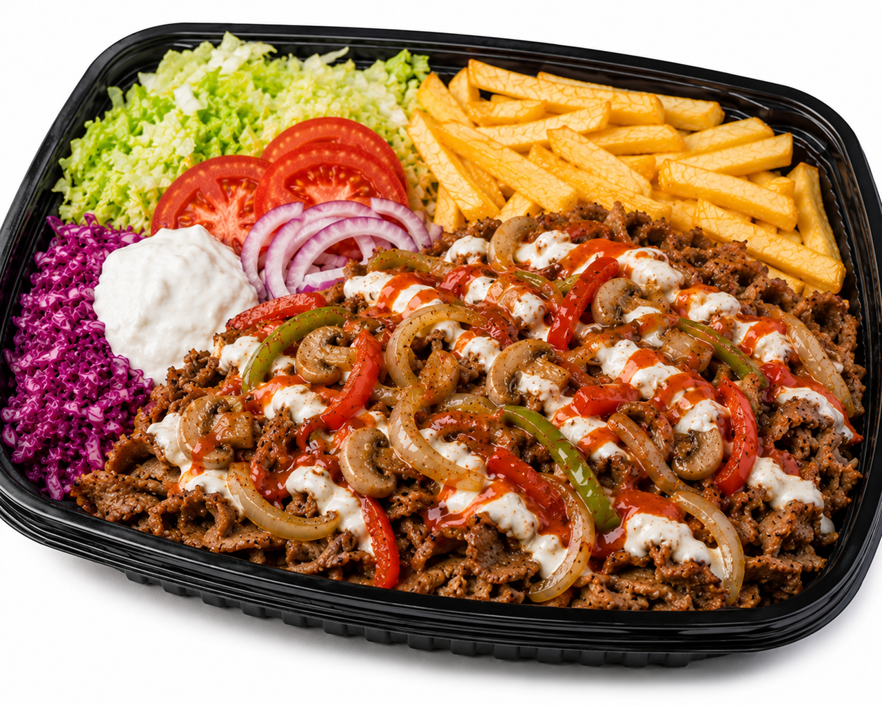 Schotel shoarma lamsvlees speciaal