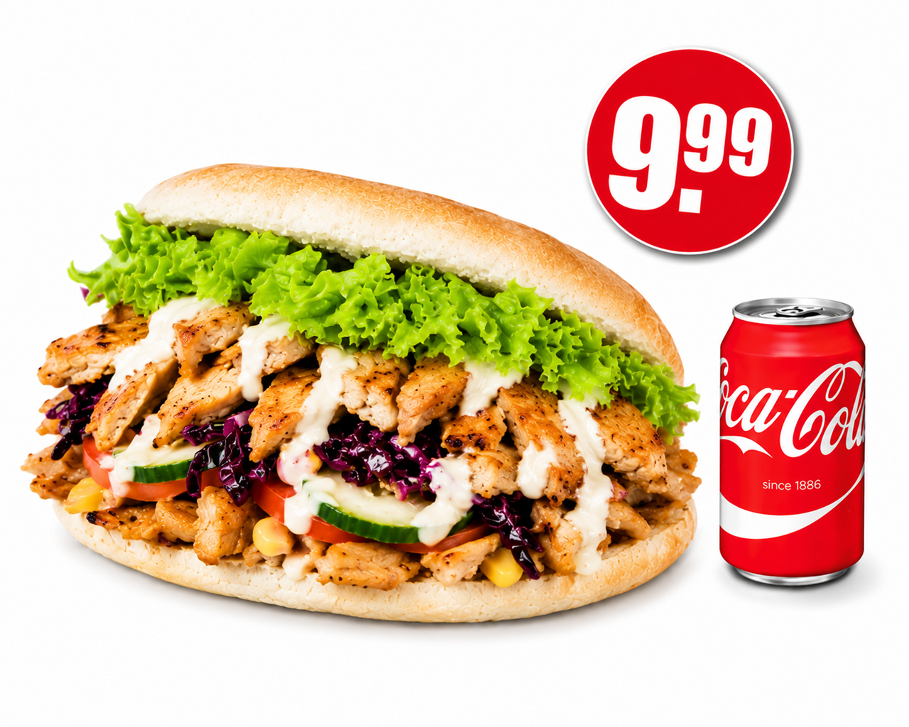 Broodje kipfilet actie