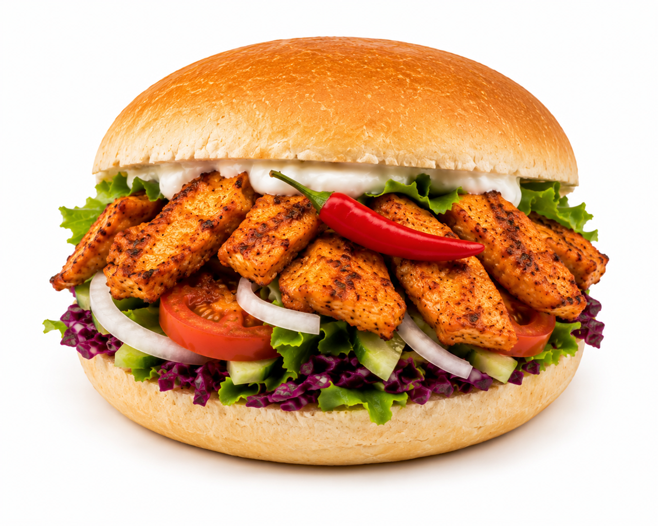 Broodje hot chicken