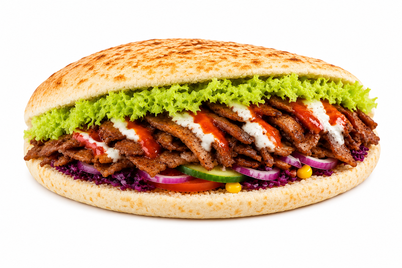 Broodje shoarma lamsvlees