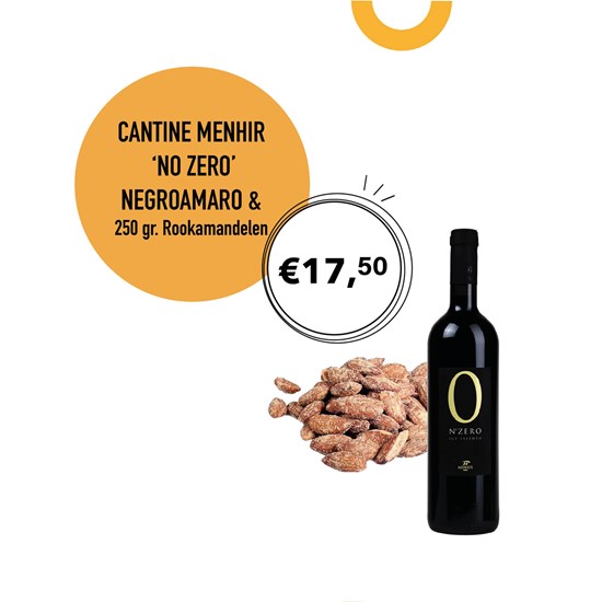 Cantine Menhir 'No Zero' Negroamaro & Rookamandelen