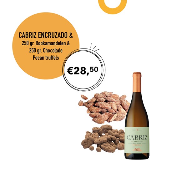 Cabriz Encruzado Reserva - Chocolade Pecan truffels & Rookamandelen