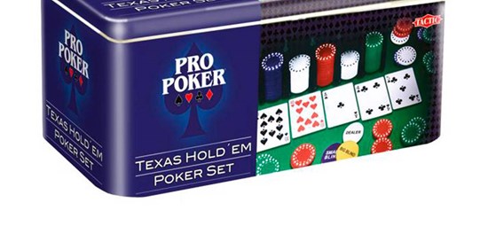 tactic Pro Poker Texas Hold 'Em Set in Blik