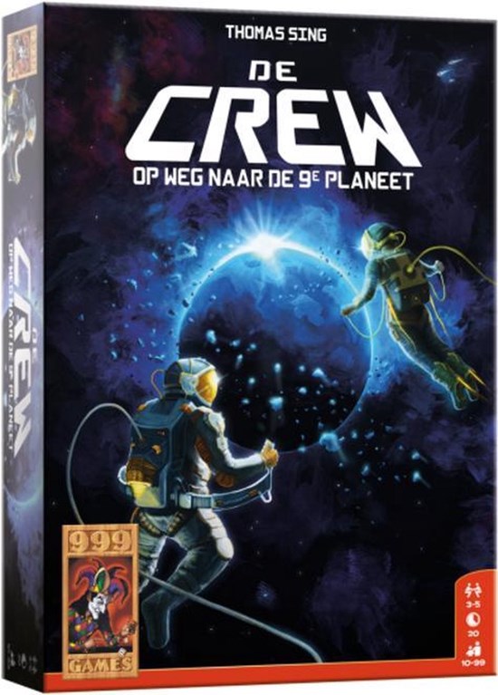 999games de CREW op WEG NAAR DE 9e PLANEET kaartspel 10+