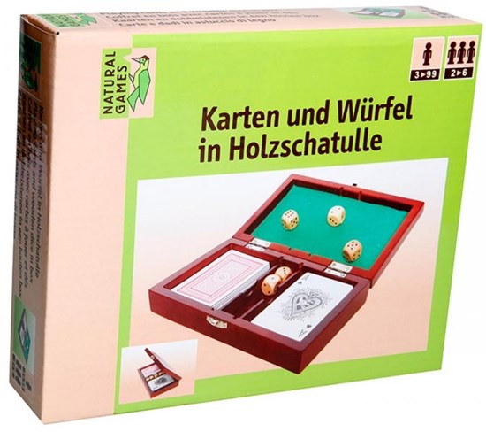 natural games LUXE KAART & DOBBEL KIST  