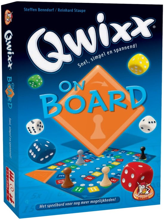white goblin QWIXX on BOARD spel 8+