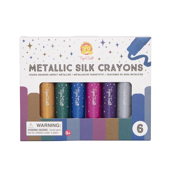 tiger tribe METALLIC SILK CRAYONS 5 stuks  3+