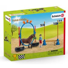 42482 schleich PONY BEHENDIGHEIDS WEDSTRIJD set 3+