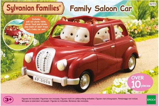 opruiming 5448 Sylvanian Families FAMILY CRUISING CAR rood 3+     