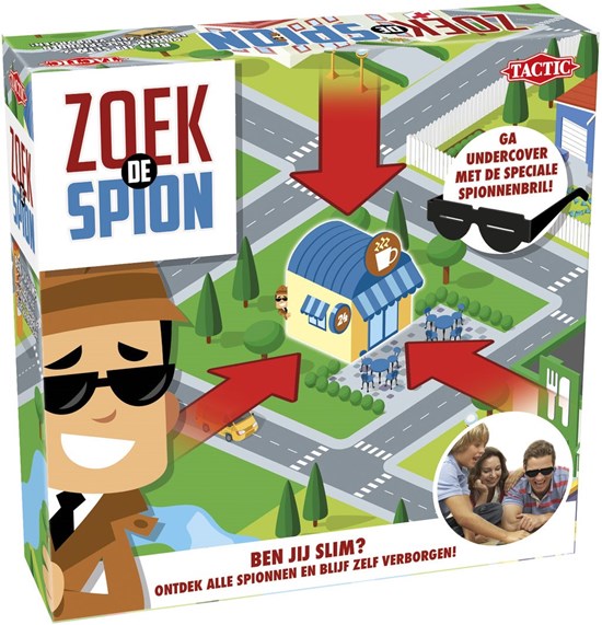 tactic ZOEK de SPION spel 7+    