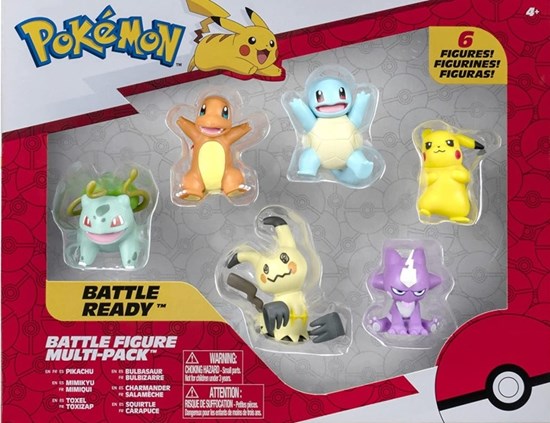 6 Pokémon Battle Figuren set 4+ 