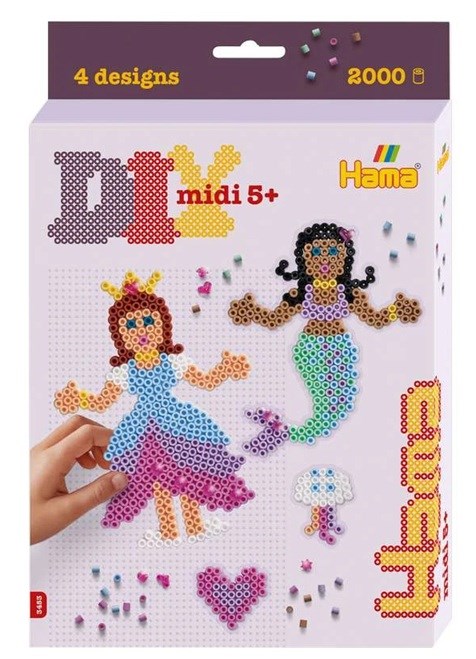 Hama 3453 Strijkkralen Set Prinses en Zeemeermiin 2000 kralen 5+