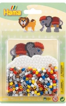 Hama 4183 Kleine Set Olifant met ca.450 Kleurrijke Strijkkralen 5+