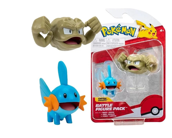 Pokémon Battle Figure 2 Pack Mudkip & Geodude 4+ 