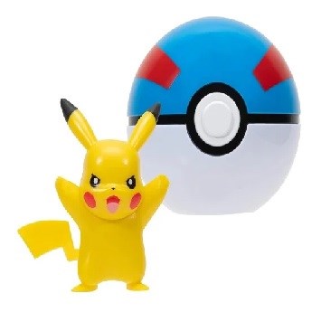 Pokémon Clip 'N' Go Pikachu #9 & Great Ball 4+ 