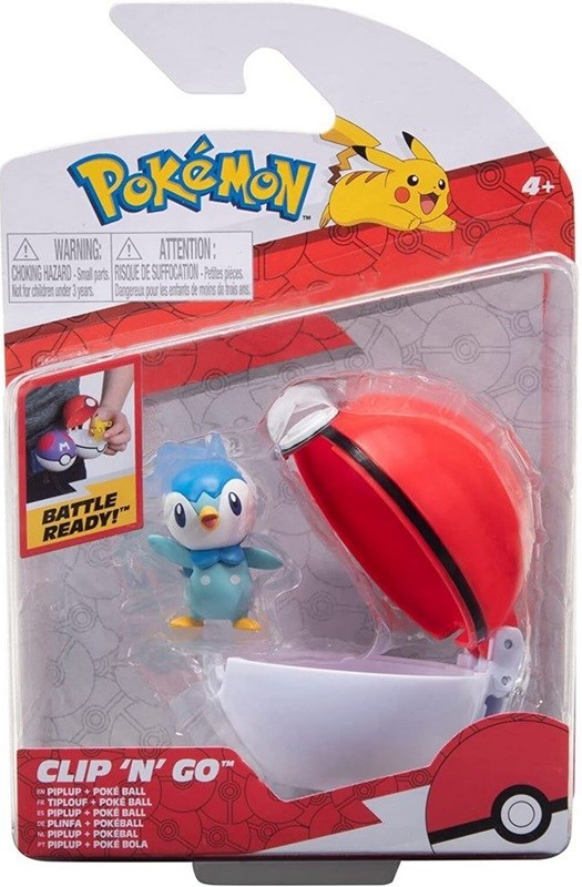boti Pokémon Clip 'n Go Piplup & Pokeball 4+  