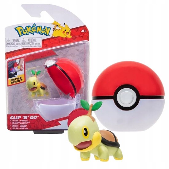 Pokémon Clip 'N' Go Turtwig & Poke Ball 4+ 