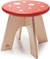 Tender Leaf Kinderkrukje Paddestoel 34½cm Hout Rood 