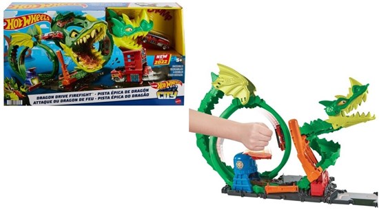 hot wheels City Dragon Drive Firefight 5+ 