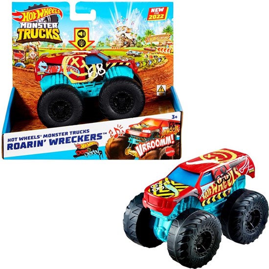 Hot Wheels Monster Trucks Roarin' Wreckers Demo Derby 3+