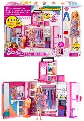 mattel Barbie Droomkast met Barbiepop 3+ 