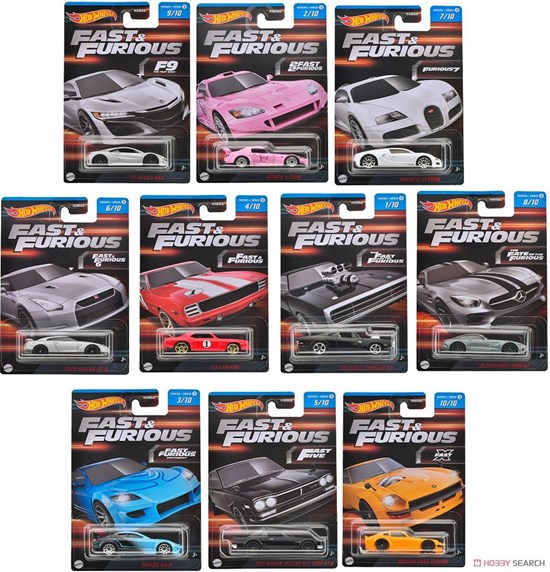 Hot Wheels Fast & Furious auto assorti 