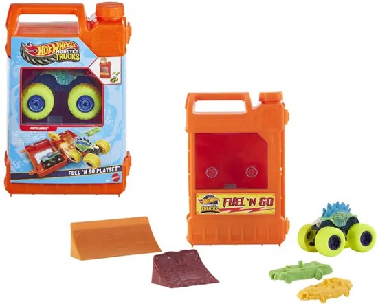 Hot Wheels Monster Trucks Fuel N' Go Playset 4+ 