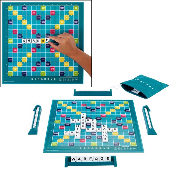 mattel games Scrabble 2 Spellen in 1  !  10+ 