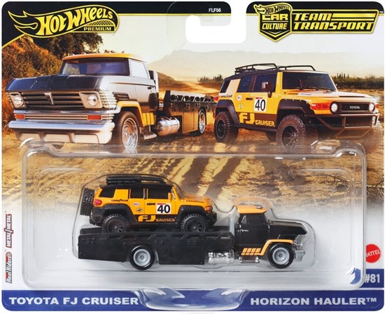 Hot Wheels Team Transporter Toyota FJ Cruiser & Horizon Hauler 3+ 