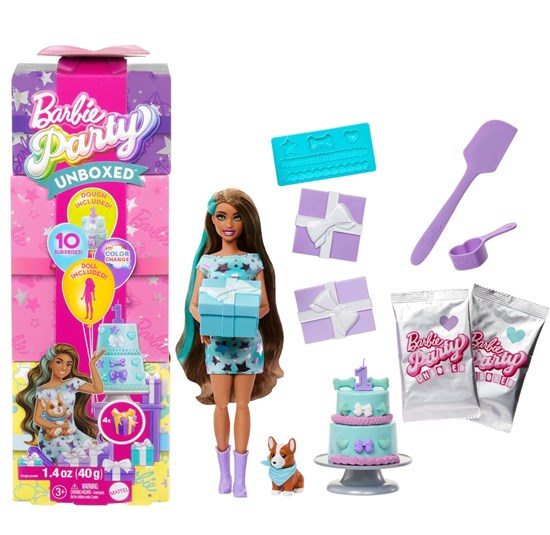 Barbie Unboxed Huisdieren Verjaardagsfeest 3+