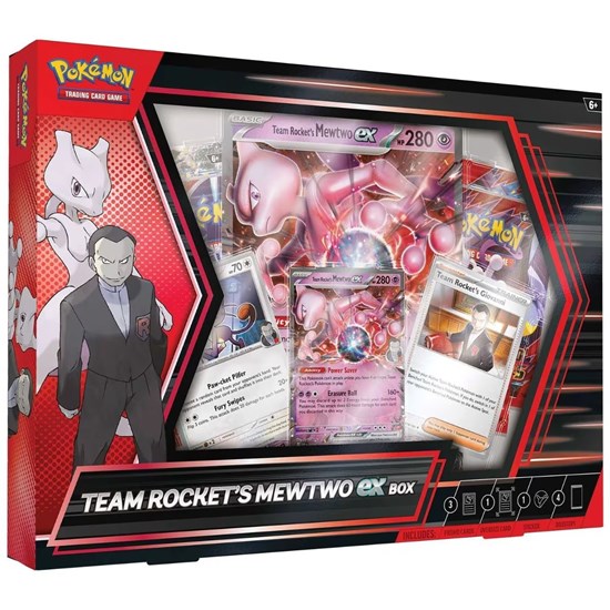 Pokémon Team Rocket’s Mewtwo ex Box 6+ 
