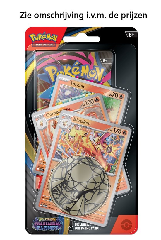 Pokémon Mega Evolution 2 Phantasmal Flames Special Boosterpack met Coin 6+   