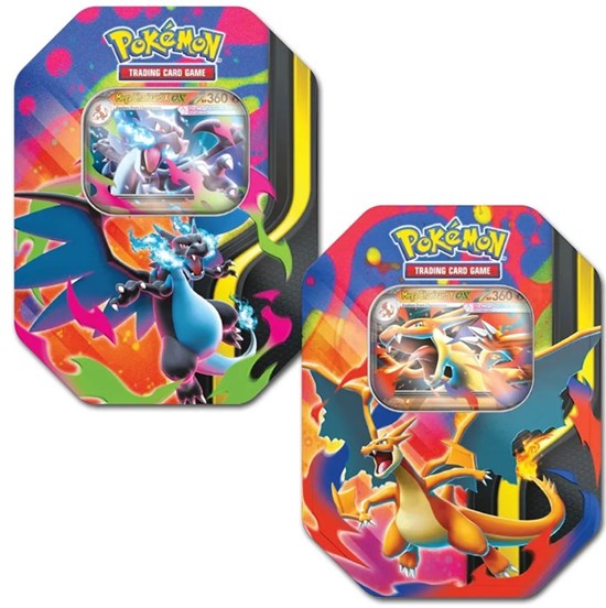 Pokémon Mega Evolution Ascended Heroes EX Tin: Mega Charizard X  6+ 