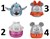 Squishmallows figuur Los 4in1 100 Jaar Disney circa 12½ cm 