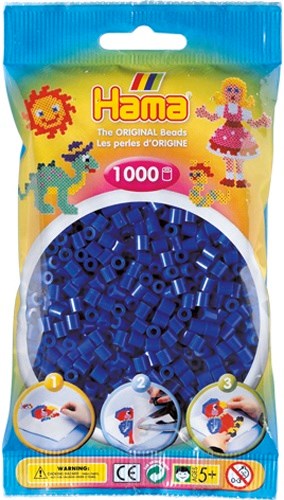 hama Circa 1000 Strijkkralen Blauw 