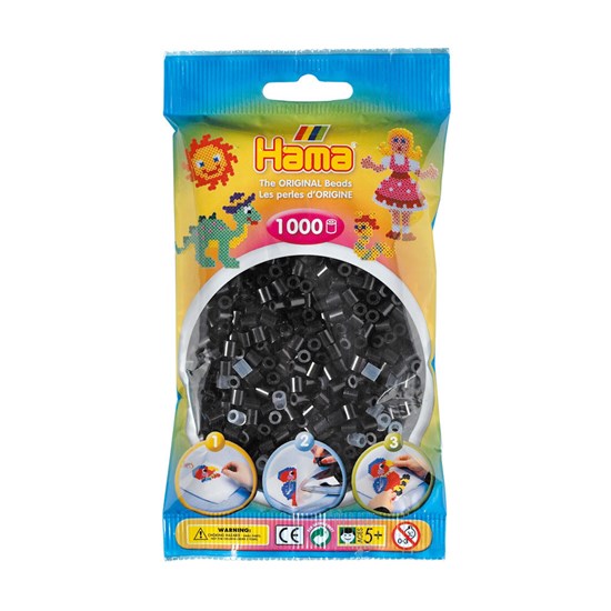 hama Circa 1000 Strijkkralen Zwart 5+