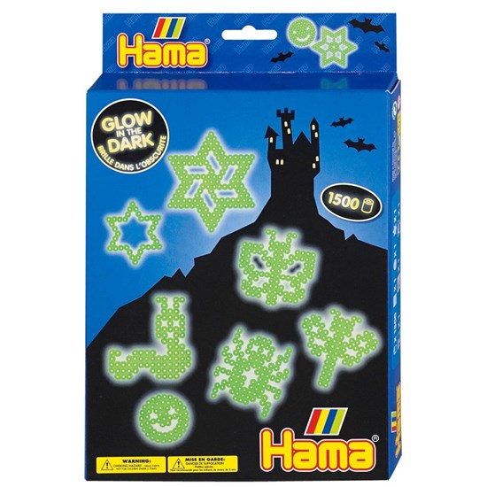 3414 hama Glow in de Dark Strijkkralen set 1500dlg 5+  