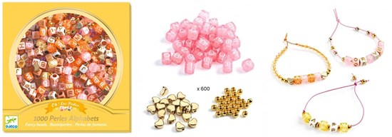 Djeco Doos met circa 1000 Letterkralen 5+ 