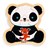 djeco Houten Puzzel Panda 9stukken 2+  