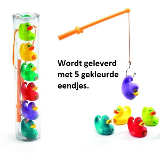 djeco Eendjes Hengelspel met 5 Eendjes en 2 Hengels 2+ 