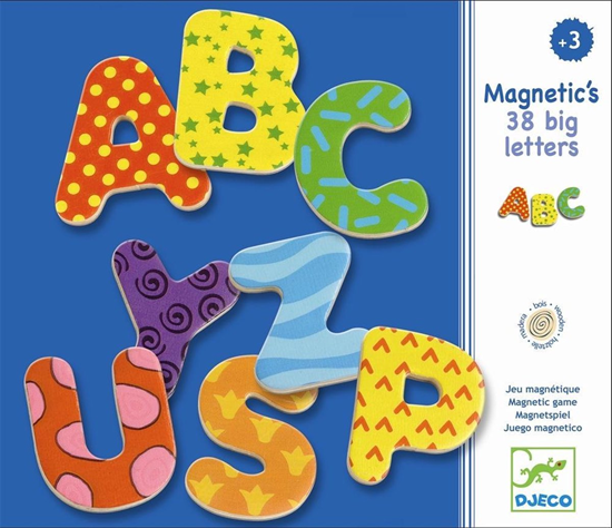 djeco 38 Grote ABC Magneet letters hout 3+