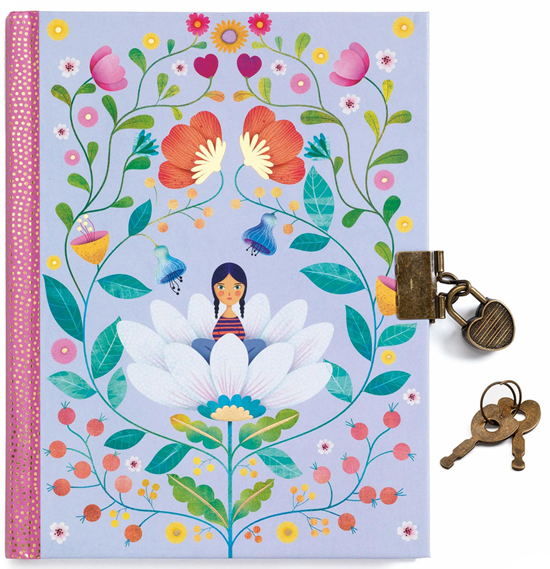 Djeco Secret Notebook met Slotje Marie in de Bloemenzee 