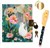 Djeco Dagboek met Geheimschrift Pen & Slotje Bloemen met Poes 8+ 