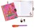 Djeco Dagboek met Geheimschrift Pen & Slotje Hertje met Bloemen 