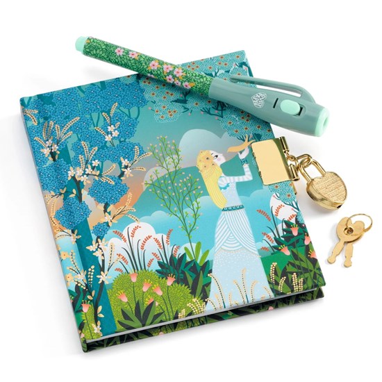 Djeco Dagboek met Geheimschrift Pen & Slotje Little Charlotte 