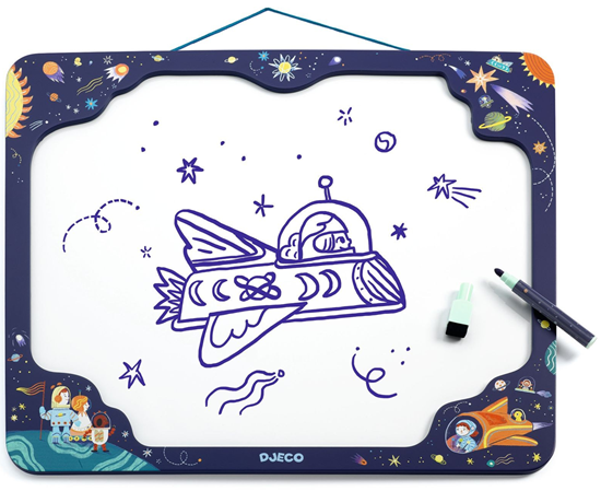 Djeco Magneeetbord 46x38x1cm Space Ruimtevaart 